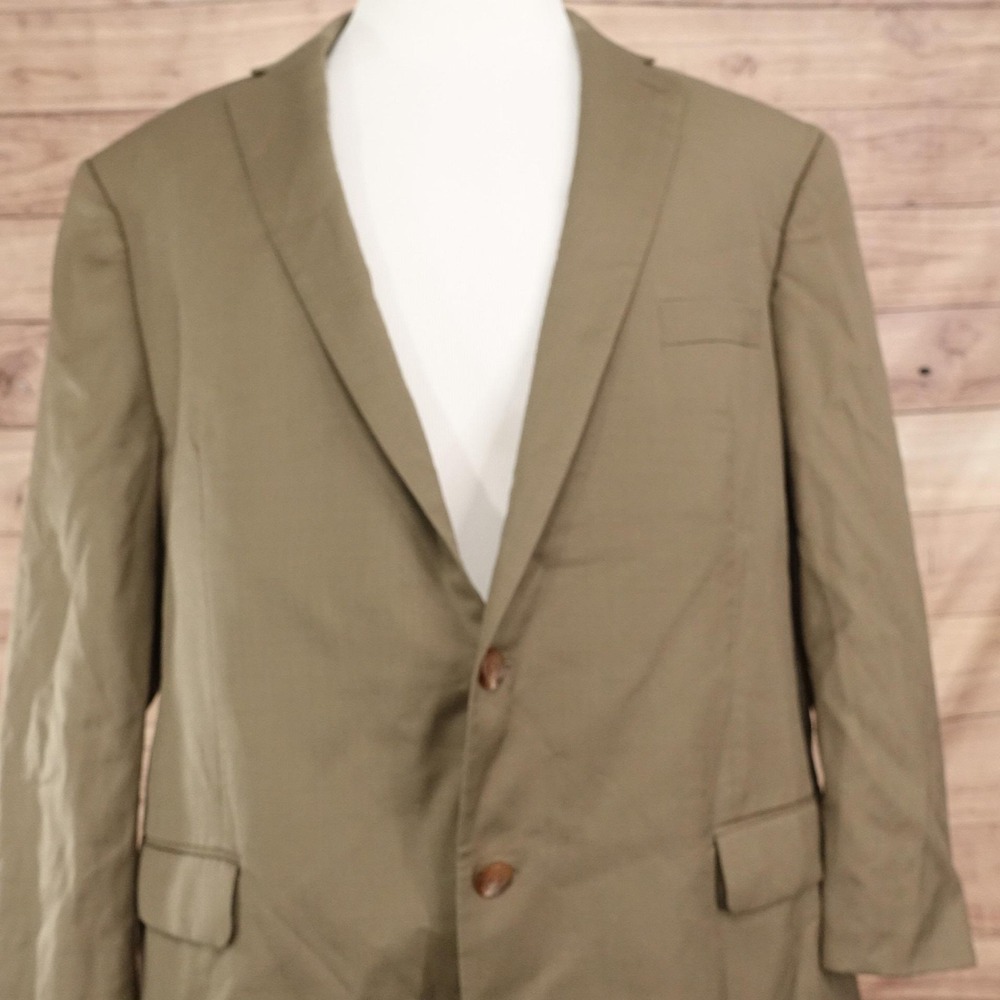 Lauren Ralph Lauren Blazer Mens 50R Sport Coat Jacket 2 Button Notch Tan
